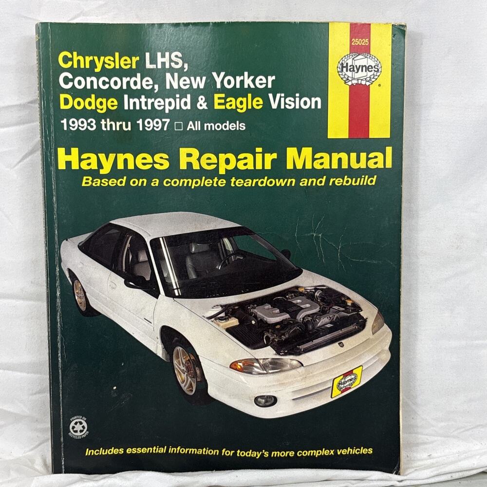 Haynes Chrysler LHS Concorde New Yorker Intrepid 1993-1997 Repair Manual 25025